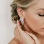 SWEETV Cubic Zirconia Teardrop Wedding Earrings for Brides Brides,Crystal Art Deco Bridal dangle Earrings for Women, Rose Gold/Silver SWEETV Cubic Zirconia Teardrop Wedding Earrings for Brides Brides,Crystal Art Deco Bridal dangle Earrings for Women, Rose Gold/Silver