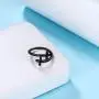 Christian Cross Jewelry for Valentine Day Womens 925 Sterling Silver/Black Metal/18K Gold Plated Mens Wavy Cross Pendant Necklace Adjustable Cross Wrap Ring Religious Jewelry for Mother Day Birthday