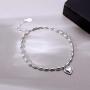 SLUYNZ Heart Bracelet for Women Teen Girls Sterling Silver Adjustable Endless Love Heart Link Bracelet
