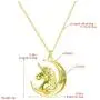 YOUJINYU Gold Unicorn Necklaces for Teen Girls Pendant Gifts for Women Cute Jewelry of Horse Necklace