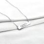 In Omnia Paratus Bar Necklace Strength Jewelry Gilmore Jewelry Ready for Anything Motivational Necklace Gift for Women Girls Umbrella Gilmore Gifts