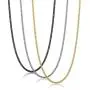 FIBO STEEL 3Pcs 2MM Stainless Steel Curb Link Chain for Men Women Necklace Chain,16-30 Inches FIBO STEEL 3Pcs 2MM Stainless Steel Curb Link Chain for Men Women Necklace Chain,16-30 Inches