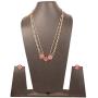 Touchstone Indian Bollywood Handcrafted Traditional Royal Mughal Kundan Polki Meenakari Enamel Colorful Wedding Designer Jewelry Long Necklace Set in Gold and Silver Tone for Women.