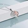 YFN I Love You Horse Pendant Necklace Jewelry Sterling Silver Girls with Horse Gift for Women Girls