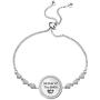 FAADBUK Wedding Gifts Mother of The Bride or Groom Adjustable Bangle Mother in Law Jewelry Gifts from Bride Groom