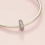 Pandora Jewelry Clear Sparkle Spacer Cubic Zirconia Charm in Sterling Silver