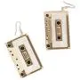 Personality Cassette Tape Dangle Earrings Acrylic Punk Funny Earrings for Women Girls Personality Cassette Tape Dangle Earrings Acrylic Punk Funny Earrings for Women Girls