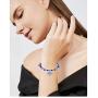 RUIZHEN 2 Pcs Blue Beads Evil Eyes Bracelet Hamsa Hand of Fatima Bracelet Glass Charm Evil Eye Leather Cord Necklace Protection Jewelry Set