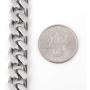 Steelmeup Stainless Steel Simple Curb Cuban Link Chain Bracelet for Men Boys 6mm 8mm 10mm 12mm 7inch 8inch 9inch