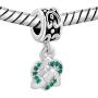 ShinyJewelry Dangle Crystal Charm Beads for Charm Bracelets