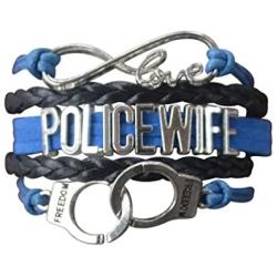 Police Wife Jewelry, Police Wife Bracelet, Proud Police Wife Charm Bracelet - Makes Perfect Gift for Wife