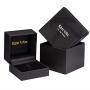 King Will Mens 8mm Black Titanium Wedding Ring Inlay With Real Wood Comfort Fit Brushed Center