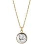 American Coin Treasures Silver Mercury Dime Goldtone Coin Pendant with 18'' Chain Necklace - Genuine and Elegant Keepsake Jewelry for Women | White Luxury Gift Box Included