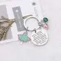 WSNANG Sorority Gift Pink and Green Charm Leaf Pendant Inspirational Paraphernalia Graduation Gifts You are Braver Stronger Smarter Than You Think Keychain WSNANG Sorority Gift Pink and Green Charm Leaf Pendant Inspirational Paraphernalia Graduation Gifts You are Braver Stronger Smarter Than You Think Keychain