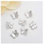 Initial Butterfly Necklace Letter Pendant Necklace with Message Card Silver Butterfly Jewelry Gifts for Women Girls