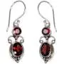 NOVICA Garnet and .925 Sterling Silver Dangle Earrings, Crown Princess (2.5 cttw) NOVICA Garnet and .925 Sterling Silver Dangle Earrings, Crown Princess (2.5 cttw)