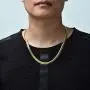 Three Keys Jewelry 6MM 9MM 18K Gold Plated Necklace for Men Stainless Steel Necklace Mens Long Layered Big Gold Snake Chain Necklaces for Men Boys Three Keys Jewelry 6MM 9MM 18K Gold Plated Necklace for Men Stainless Steel Necklace Mens Long Layered Big Gold Snake Chain Necklaces for Men Boys