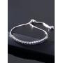 Gem Stone King Sterling Silver Blue Sapphire Tennis Bracelet Gemstone Birthstone 2.50 cttw Fully Adjustable Up to 9 Inch
