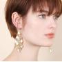 Waterfall Design Multi Layered & Tiered Chandelier Dangle Drop Statement Earrings