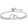 GDDX Mother Daughter Bracelet, Sister Link Bracelet - Sterling Silver Two Interlocking Infinity Double Circles, Birthday Gift for Mom Daughter GDDX Mother Daughter Bracelet, Sister Link Bracelet - Sterling Silver Two Interlocking Infinity Double Circles, Birthday Gift for Mom Daughter