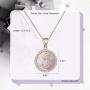Moiom Letter Pendant Necklace Dainty 14k Gold Plated Initial Necklaces for Women Girl Cute Smile Necklace Friendship Mom Bridesmaid Birthday Gift Necklace