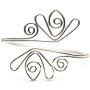OCTCHOCO Fashion Flower Curve Gold Silver Filigree Swirl Adjustable Arm Bracelet Bangle Upper Arm Cuff Armlet