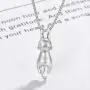 Step Forward Sterling Silver Necklace, Rings and Earrings Animal Theme Design Gift Jewelry for Woman and Girls