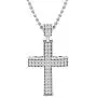 Dazzlingrock Collection 0.35 Carat (ctw) 10K Gold Round Diamond Ladies Cross Pendant 1/3 (Silver Chain Included) Dazzlingrock Collection 0.35 Carat (ctw) 10K Gold Round Diamond Ladies Cross Pendant 1/3 (Silver Chain Included)