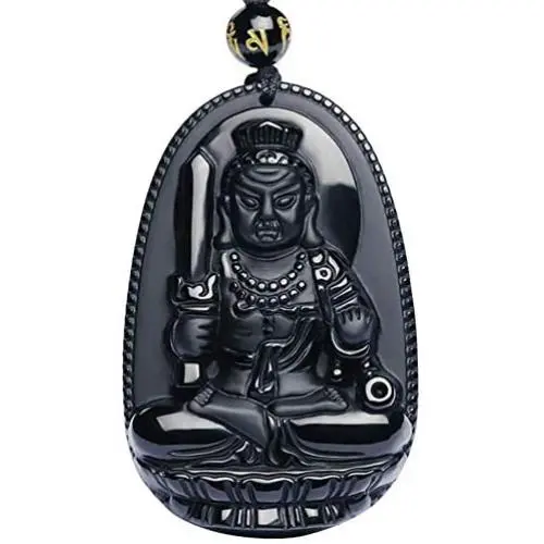 Arardo Natural Obsidian Pendant Necklace for Men Women Arardo Natural Obsidian Pendant Necklace for Men Women