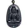 Arardo Natural Obsidian Pendant Necklace for Men Women Arardo Natural Obsidian Pendant Necklace for Men Women