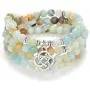 oasymala 108 Mala Meditation Beads Yoga Bracelet or Necklace with Celtic Knot Charm