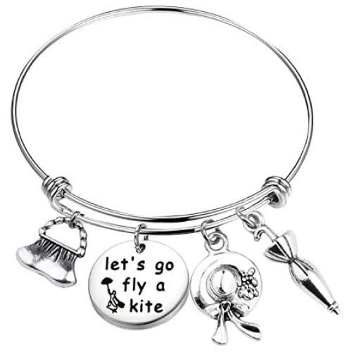 ENSIANTH Mary Poppins Inspired Jewelry Lets Go Fly a Kite Bracelet Musicals Lover Gift Practically Perfect in Every Way gift