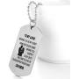 FAYERXL Gifts for Boyfriend Girlfriend Husband and Wife Jewelry Military Stainless Chains Air Force Pendants Dog Tag Necklace (Missing You is My Hobby)