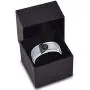 Christian Catholic Cross Heart Shaped Ring - Tungsten Band 8mm - Men - Women - 18k Rose Gold Step Bevel Edge - Yellow - Grey - Blue - Black - Brushed - Polished - Wedding - Gift Dome Flat Cut