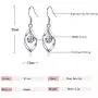 WAINIS 11 Pairs Classic Dangle Silver Drop Earrings for Women Simple Double Twist Long Thread Fashion Plated Silver Earring Jewelry