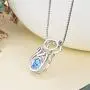 Sterling Silver Cat Pendant Necklace with Swarovski Birthstone Crystal,Cute Jewelry Gifts for Cat Lovers Sterling Silver Cat Pendant Necklace with Swarovski Birthstone Crystal,Cute Jewelry Gifts for Cat Lovers