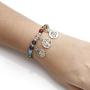 Top Plaza 7 Chakra Reiki Healing Crystal Bead Charm Bracelet Necklace Set Lava Rock Stone Aromatherapy Essential Oil Diffuser Stretch Bracelets Necklaces with 5 Replaceable Charms