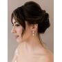 SWEETV Teardrop Bridal Wedding Earrings for Women, Brides, Birdesmaids, Crystal Cubic Zirconia Drop Earrings for Prom Jewelry Gifts