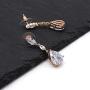 UDORA Zirconia Teardrop Long Earrings Necklace Bridal Bridesmaid Jewelry Sets Wedding Prom Women Gifts