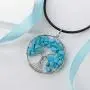 YACQ Tree of Life Gemstone Cluster Pendant Necklace Wire Wrapped Healing Chakra Spiritual Raw Stone Tumbled Handcrafted Jewelry for Women 18''+2'' YACQ Tree of Life Gemstone Cluster Pendant Necklace Wire Wrapped Healing Chakra Spiritual Raw Stone Tumbled Handcrafted Jewelry for Women 18''+2''