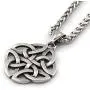 GUNGNEER Stainless Steel Silvertone Irish Celtic Knot Pendant Eternal Love Necklace Protection Amulet Talisman GUNGNEER Stainless Steel Silvertone Irish Celtic Knot Pendant Eternal Love Necklace Protection Amulet Talisman