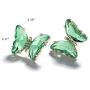 Butterfly Jewelry Set,Charm Stud Earring Choker Necklace for Women Girls Shinying Crystal Plated Silver Birthstone Knot Gifts for Party/Anniversary Day/Birthday