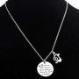 FUSTMW Music Note Necklace Treble Clef Necklace Music Lovers Gift Music Jewelry Teacher Gift Music is All Around of Us All You Have to Do is Listen