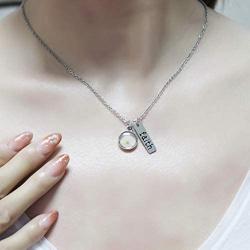 Stainless Steel Faith Real Mustard Seed Pendant Necklace Charm Jewelry for Christian Inspirational Gift Y559