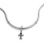 925 Sterling Silver Ankh Cross Dangle Bead Charm Fit Major Brand Bracelet