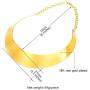 U7 Women Choker Necklace Stainless Steel Or 18K Gold Plated Statement Jewelry Vintage Torque Necklaces