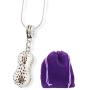 Peanut Necklace | Peanut Necklace Charm on a 22 inch Silver Plated Snake Chain Peanut Charm compatible with Pandora Bracelets as Peanut Jewelry for Women and Men with a 3D Peanut Pendant