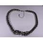 Skye Jewelry Heavy Wheat Link Chain Necklace/Choker w/Dragons & Adjustable Clasp Fits 13.5” – 16”