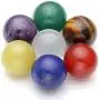 JOVIVI Chakra Necklace 16mm Natural Gemstones 7 Chakras Ball Stones Beads Hollow Flower Locket Pendant Reiki Healing Energy Beads 28'' Set w/Gift Box
