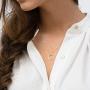 Befettly Moon Pendant Necklace 14K Gold Fill Dainty Hammered Moon Phase Gold Choker Simple Crescent Moon Full Moon Karma Circle Choker Necklace